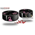 thumbnail image 2 of Skin Wrap Decal Set 2 Pack for Amazon Echo Dot 2 - Flamingos on Black (2nd Generation ONLY - Echo NOT INCLUDED), 2 of 3