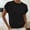 Black, variant on Womens Short Sleeve Sweater Trendy Floral Pullover Sweaters Summer Casual Crewneck Lightweight Knit Tops