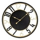 thumbnail image 4 of Reloj de pared con números arábigos, regalo de recuerdo para el hogar, reloj colgante redondo, silencioso y creativo para decoración del comedor y el Oro negro, 4 of 8