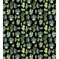thumbnail image 3 of Cactus Spring Flower Duvet Cover Set, Composition of Various Succulent Types Blossoming Botany, Decorative 3 Piece Bedding Set with 2 Pillow Shams, King Size, Charcoal Grey and Green, by Ambesonne, 3 of 3