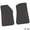 Black w/ Red Insert, variant on Flextread Floor Mats for 21-24 Jeep Wrangler 4xe - Mopar Licensed Factory Fit - Black w/ Silver '4x' & Blue 'e' Insert - 100% Made in USA