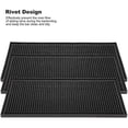 thumbnail image 2 of 3 Pack Black Bar Mat Spill Mat Glass Drying Mat Mixing Service Mat For Counter Top(12inch(l) X 6inc, 2 of 4