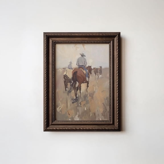 Rustic Western Print Rustic Western Room Decor Vintage Cowboy Western Cowboy Print Southwest Wall Art Western Nursery Art UNFRAMED Poster, Wall Art for Decor, Present, 8x12