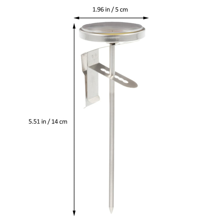 Professional Stainless Steel Milk Thermometer for Coffee Espresso Cappuccino, Size: 14x5x5CM