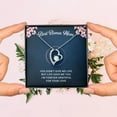 thumbnail image 2 of To my bonus Mom, Meaningful Message Card Love Knot Necklace for Birthday, Mother's Day, Christmas - Jewelry Gift box,, 2 of 5