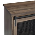 thumbnail image 4 of Walker Edison 32" Ferme Maille Porte Bois Accent Coffre en Noyer Foncé, 4 of 6