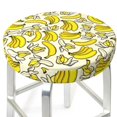 thumbnail image 3 of Susaid Banana Print Elastic Bar Stool Cover Personalized Washable Stool Cover for Barbershop Home Bar Kitchen-12 inch, 3 of 7