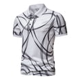 thumbnail image 3 of Sngxgn Men's Polo Shirt Short Sleeve Shirts Golf Shirt(White,S), 3 of 7