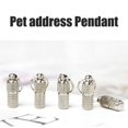 thumbnail image 3 of jesticaly Pet ID Tag Silver Contact Information Identity Label Rustproof Tube Collars Puppy Kitten Outdoors Travel Small, 3 of 6