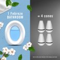 thumbnail image 6 of Febreze Bathroom Air Freshener, Small Spaces Odor-Fighting, Crisp Cotton, 2ct, 2 Count, 6 of 9