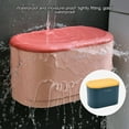 thumbnail image 3 of Yingyy Tissue Container Wall Mounted Tissue Box Plastic Bathroom Paper Towel Holder Case, S, Dark Blue, 3 of 8