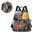 thumbnail image 5 of FORMRS Women's Travel Backpack Purse Anti-Theft Hidden Pockets Casual Shoulder Bag, Skeleton with Sun, 5 of 7