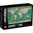 thumbnail image 3 of LEGO Art World Map 31203 Building Set - Collectibe Wall Art for Adults, Featuring Accompanying Soundtrack, Great Home Office Decor for Passionate Travelers, DIY Creators, and Map Enthusiasts, 3 of 8