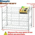 Simple Houseware Stackable Can Rack Organizer, Silver