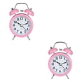 thumbnail image 3 of Methold Reloj despertador Retro con campana doble, reloj analógico de Metal silencioso con luz nocturna para de escritorio para el hogar, la Type2 NO2, 3 of 6
