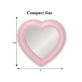 thumbnail image 3 of Espejo magnético dbfdpsey con forma de corazón, 6,9 x 7,3 cm, rosa, 3 of 6