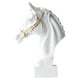thumbnail image 1 of Estatua de cabeza de caballo, escultura artesanal, decoración de caballos, adorno de resina, figuras para escritorio Blanco, 1 of 9