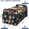 thumbnail image 2 of Car Trunk Organizer, Car Storage Organizer with Large Capacity Waterproof Collapsible Trunk Organizer for Car Suv/Jeep/Sedan (Hibiscus flowers, Standard), 2 of 7