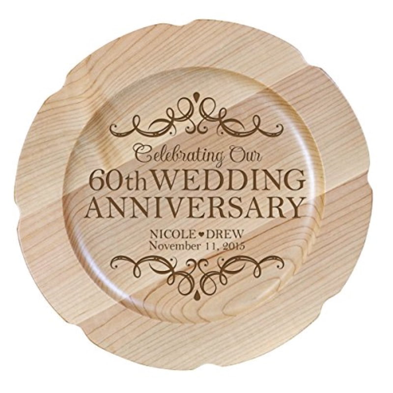 Personalized 60th Wedding Anniversary Plate Gift For Couple Custom Happy Sixtieth Anniversary Gifts For Her 12 D Custom Engraved For Husband Or Wife By Lifesong Milestones Usa Made Design 1 Walmart Com,What Temp To Cook Pork Chops
