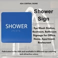 thumbnail image 6 of ADA CENTRAL SIGNS - 6" X6" Shower Sign - ADA Compliant Tactile Graphics Grade 2 Braille Text Acrylic Wall Signs - Eye Wash Station, Restroom, Bathroom Signage for Office, Home, Apartment, Restaurant, 6 of 7