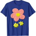 thumbnail image 2 of Pink and Yellow Flower Paint Art Colorful Natural Blossom T-Shirt, 2 of 2