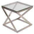 thumbnail image 1 of Bowery Hill Table Carrée en Nickel Brossé, 1 of 1