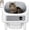 White (No Stair), variant on Andpety Automatic Litter Box, Self-Cleaning Cat Litter Box with Bio-Radar & 10 Safety Sensors for Anti-Pinch, Open Top Large Litter Box with App Control & Odor-Removing System, White