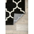 thumbnail image 3 of World Rug Gallery  Modern Moroccan Trellis Area Rug Black 5' x 7' 5' x 8' Indoor Kitchen, Living Room, Bedroom Cream Transitional, Moroccan, 3 of 3