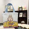 thumbnail image 5 of Kawaii Labubu Monster Canvas Tote Handbag Pop Marts Portable Hand Bag Boys Girls Shopping Dating Purse Cute Messenger Bags Gifts, 5 of 5
