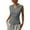 Grey, variant on Women's V Neck Collared Tennis Tank Top Sleeveless Athletic Shirt Lightweight Breathable for Sports