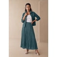 thumbnail image 3 of Jessica London Classic Cotton Button Down Denim Jean Jacket, 3 of 6