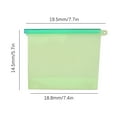 thumbnail image 5 of WZXPWT Reusable Ziploc Bags, Food Storage Bags, Sandwich Containers, Silicone Reusable Storage Bag, Fresh-Keeping Self-Sealing Food Storage Bags, Long-Lasting Freshness, 5 of 5