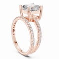 thumbnail image 2 of GIMELIS 3.0 CT Asscher IGI Certified Lab Diamond Bridal Set, 10K Gold, 2 of 5