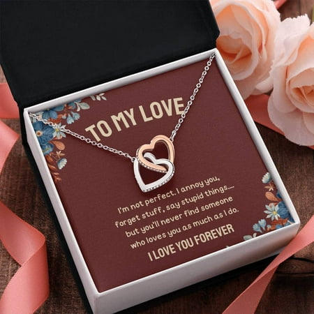 BestFor Love - Interlocking Hearts Necklace Multi Interlocking Heart Necklace