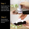 thumbnail image 5 of Universal Bracket Arm Bed Desk Lazy Stand Cellphone Clip Mobile Phone Holder Mount Clamp WHITE, 5 of 8