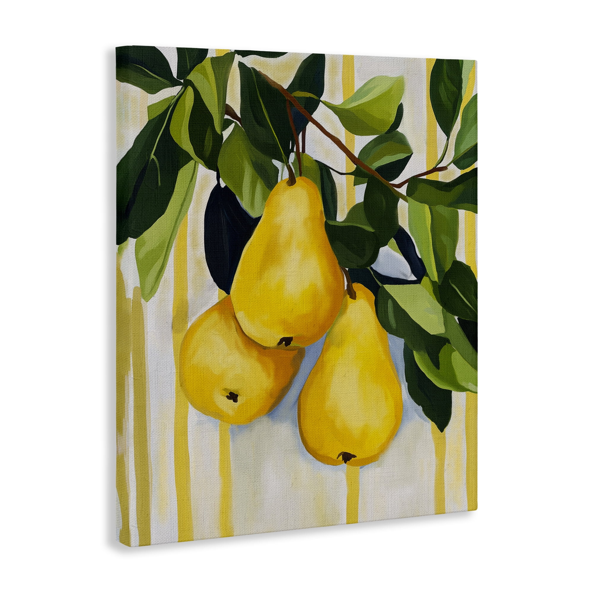 Stupell Industries Pears on Lush Branch Canvas Wall Art, design by Yen