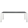 thumbnail image 6 of Modway Stance 9 Piece Outdoor Patio Aluminum Dining Set in White Gray, 6 of 8