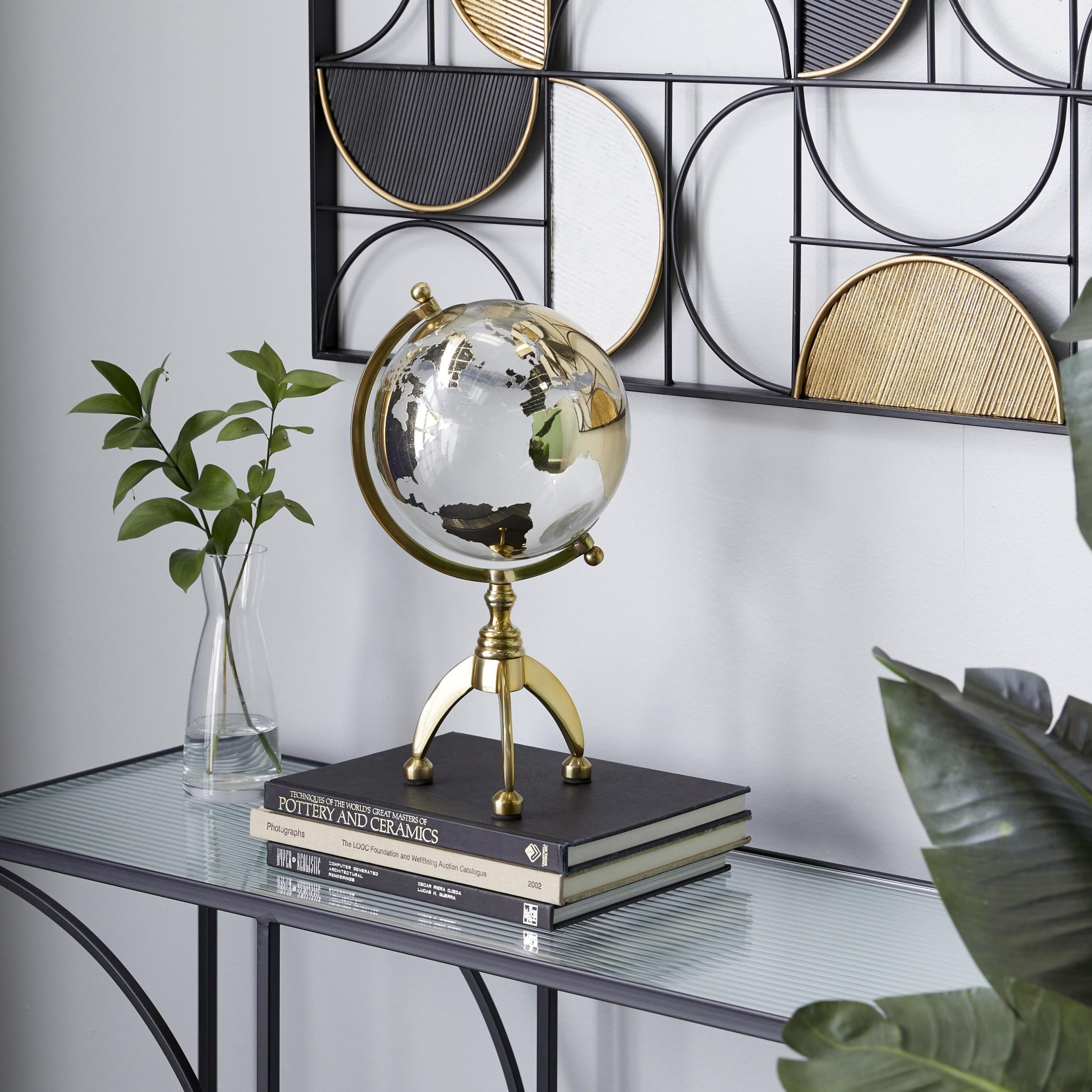 DecMode 8" Gold Globe with Tripod Base