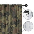 thumbnail image 4 of Blackout Kids Curtains,Brown Green Camo Classic Pattern Childrens Insulated Curtains Set Of 2,Bedroom Essentials,Toddler Room Decor 42"x84", 4 of 5