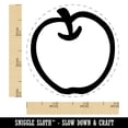 thumbnail image 2 of Whole Apple Fruit Self-Inking Rubber Stamp Ink Stamper - Yellow Ink - Small 3/4 Inch, 2 of 7