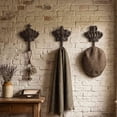 thumbnail image 6 of Fmxomd Rustic Cast Iron Coat Hooks (1Pack), Wall Mounted, Farmhouse Decorative, Heavy Duty Wall Hooks for Hanging Coats, Hats, Towels, 6 of 9