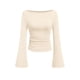 thumbnail image 1 of Camiseta PRETTYGARDEN Otoño 2025 Beige Manga Larga Talle Pequeño, 1 of 9