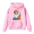 thumbnail image 5 of KPOPLK Boys' Sweatshirt - Quarter Zip Fleece Pullover Graphic Hoodie Sweatshirt for Boys (Sizes: 2T-43)(4-5 Years,Pink), 5 of 6