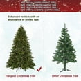 thumbnail image 5 of 6ft Pre-Lit Artificial Holiday Christmas Tree for Home, Office, Party Decoration w/ 350 Lights, 1910 Branch Tips, Easy Assembly, Metal Base, 5 of 7