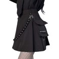 thumbnail image 2 of Women Mini Pleated Skirt High Waist Short A-line Flare Gothic Punk Y2k Skirt, 2 of 5