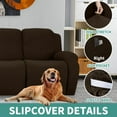 thumbnail image 4 of Joqmia Stretch Recliner Slipcover, Jacquard Fabric Recliner Sofa Cover with Elastic Bottom, Furniture Protector Fits Most Reclining, 4 of 8