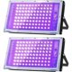 thumbnail image 1 of 100W LED UV-svartljus, kraftfull UV-strålkastare, IP66, 395 UV-lampa nm för jul, Halloween-ljusfest (2-pack), 1 of 5