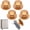 Gold, variant on Topboutique 5 Pcs Stainless Steel Cabinet Knob Self Adhesive Drawer Knobs No Drilling Stick-on Kitchen Cabinet Handle Furniture Door Pull for Home Office Dorm Wardrobe Window (Silver)
