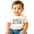 thumbnail image 4 of Cousin Crew Shirt for Youth and Toddler Girls Retro Colorful Family Reunion Tee Natural Shirt Youth Medium, 4 of 6