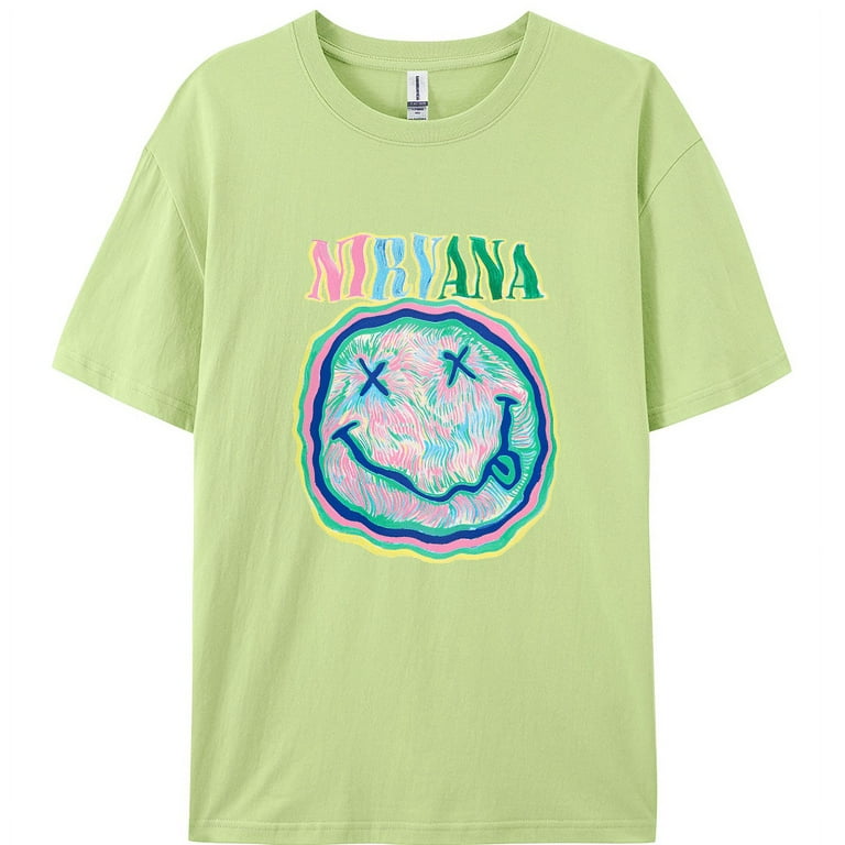 CustomMagic Women's Nirvana Graphic T-shirt, Oversized CustomMagic Women's Nirvana Graphic T-shirt, Oversized